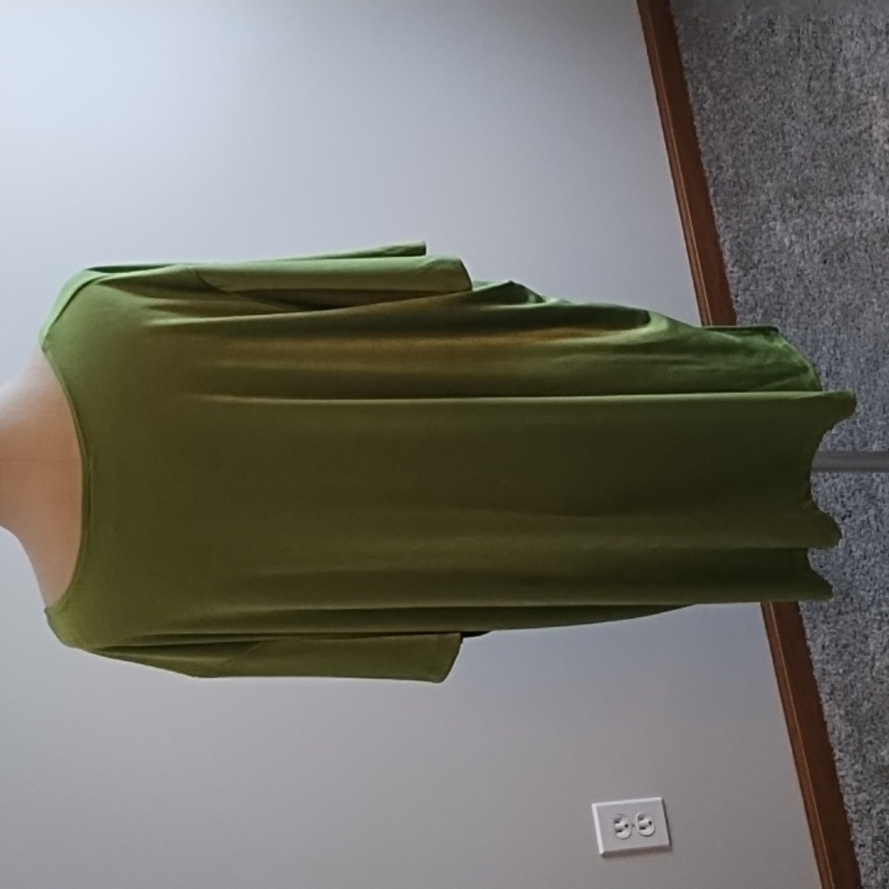 4/$16- NWOT-Carolyn Strauss 2 piece matching green shirt and shorts - Picture 4 of 12